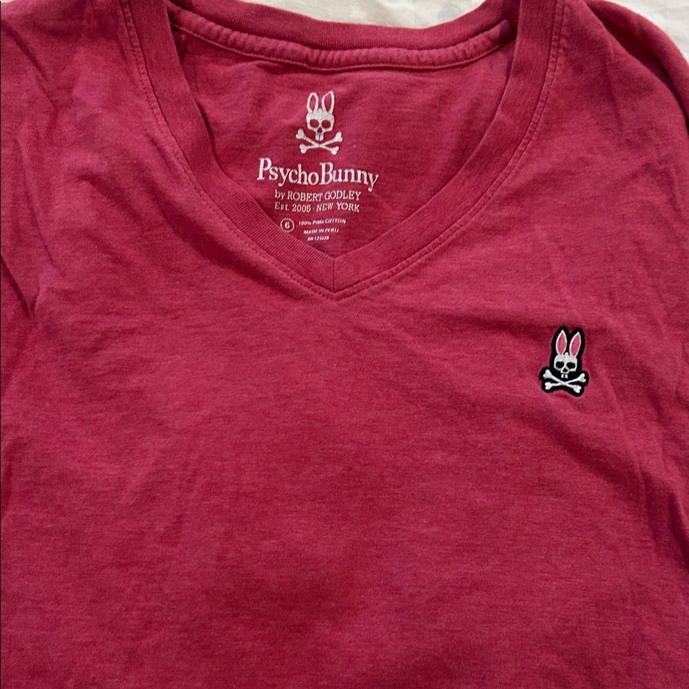 Psycho Bunny Kids Burgundy Tee